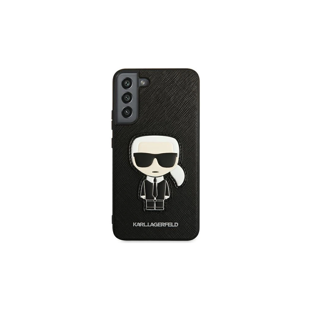 Hurtownia GSM - Etui Karl Lagerfeld KLHCS22MOKPK Samsung Galaxy S22+ Plus černý/black hardcase Saffiano Ikonik Karl`s Patch - KLD790BLK - {ean13} - Hurt
