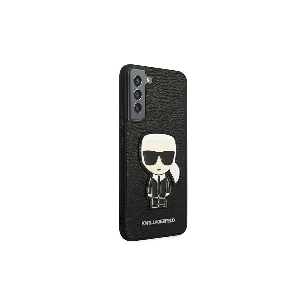 Hurtownia GSM - Etui Karl Lagerfeld KLHCS22MOKPK Samsung Galaxy S22+ Plus černý/black hardcase Saffiano Ikonik Karl`s Patch - KLD790BLK - {ean13} - Hurt