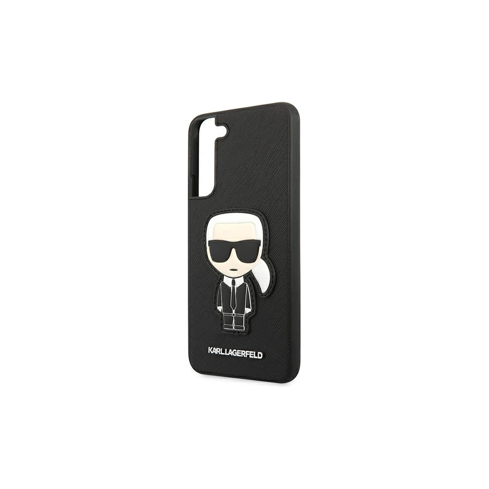 Hurtownia GSM - Etui Karl Lagerfeld KLHCS22MOKPK Samsung Galaxy S22+ Plus černý/black hardcase Saffiano Ikonik Karl`s Patch - KLD790BLK - {ean13} - Hurt
