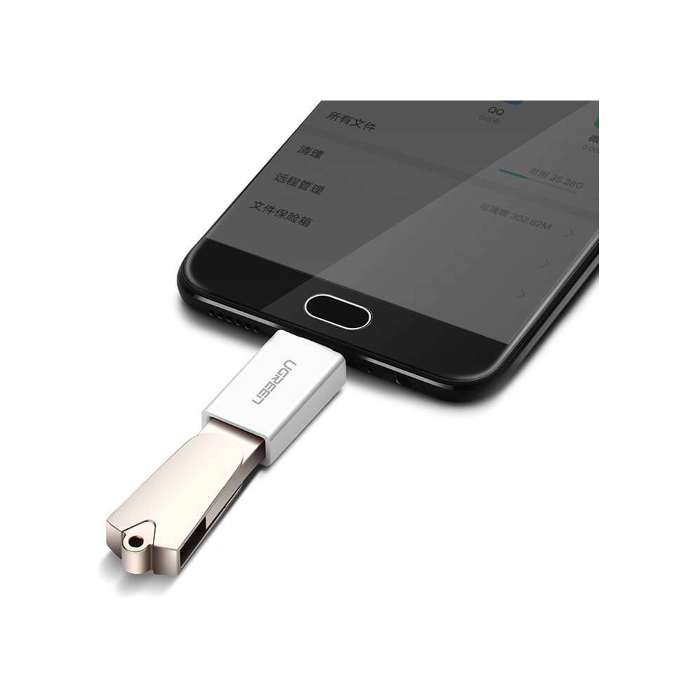 Hurtownia GSM - Adaptér USB na micro USB UGREEN US195, OTG (bílý) - UGR1198WHT - {ean13} - Hurt