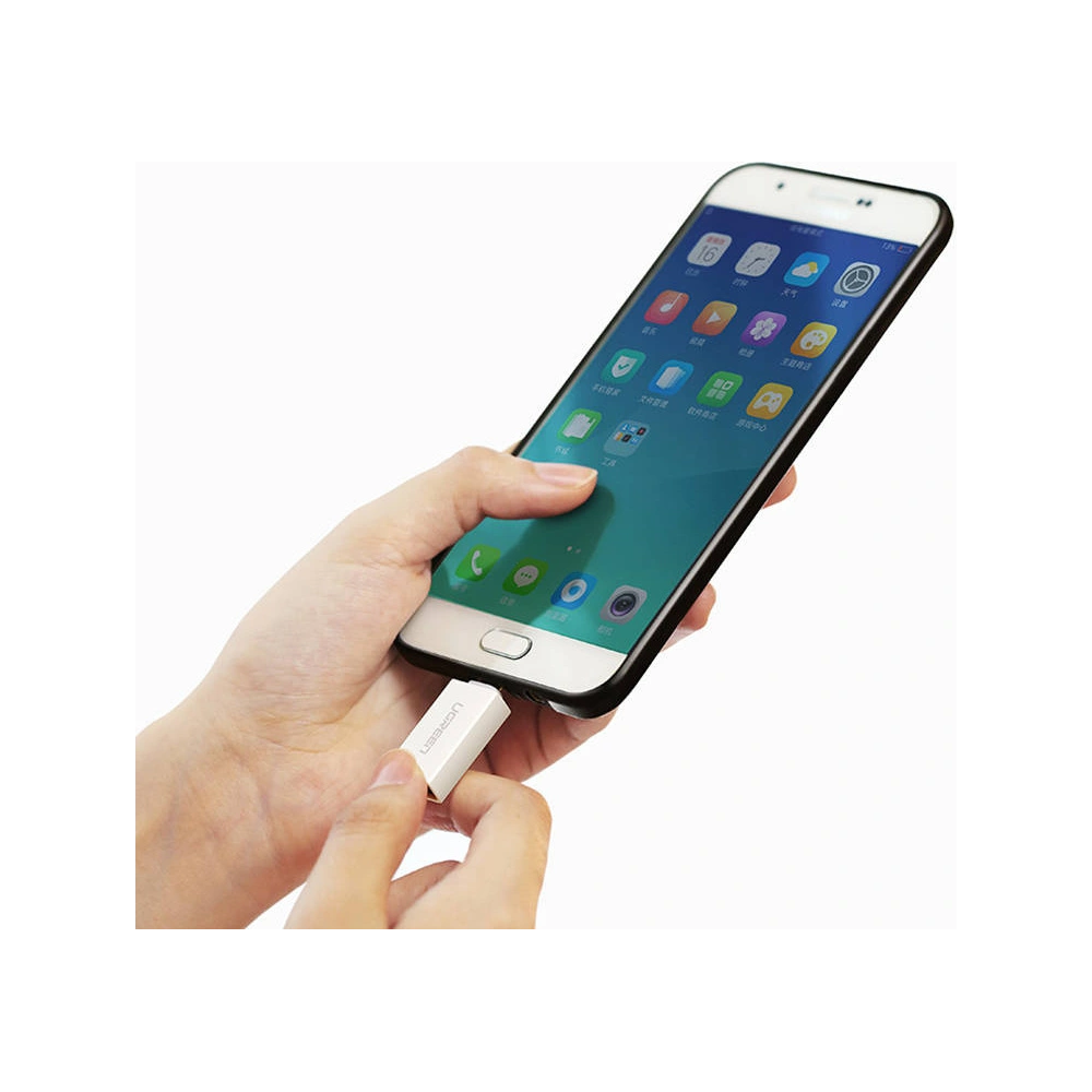 Hurtownia GSM - Adaptér USB na micro USB UGREEN US195, OTG (bílý) - UGR1198WHT - {ean13} - Hurt