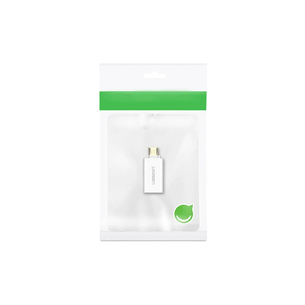 Hurtownia GSM - Adaptér USB na micro USB UGREEN US195, OTG (bílý) - UGR1198WHT - {ean13} - Hurt