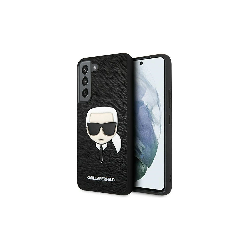 Hurtownia GSM - Etui Karl Lagerfeld KLHCS22MSAKHBK Samsung Galaxy S22+ Plus černý/black hardcase Saffiano Ikonik Karl`s Head - KLD791BLK - {ean13} - Hurt