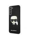 Wholesale Karl Lagerfeld KLHCS22MSAKHBK Samsung Galaxy S22+ Plus black hardcase Saffiano Ikonik Karl`s Head - KLD791BLK - {ean13} - Hurt