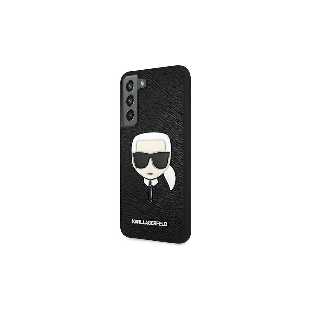 Hurtownia GSM - Etui Karl Lagerfeld KLHCS22MSAKHBK Samsung Galaxy S22+ Plus černý/black hardcase Saffiano Ikonik Karl`s Head - KLD791BLK - {ean13} - Hurt
