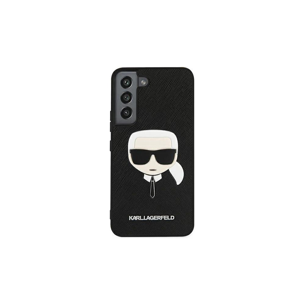 Hurtownia GSM - Etui Karl Lagerfeld KLHCS22MSAKHBK Samsung Galaxy S22+ Plus černý/black hardcase Saffiano Ikonik Karl`s Head - KLD791BLK - {ean13} - Hurt