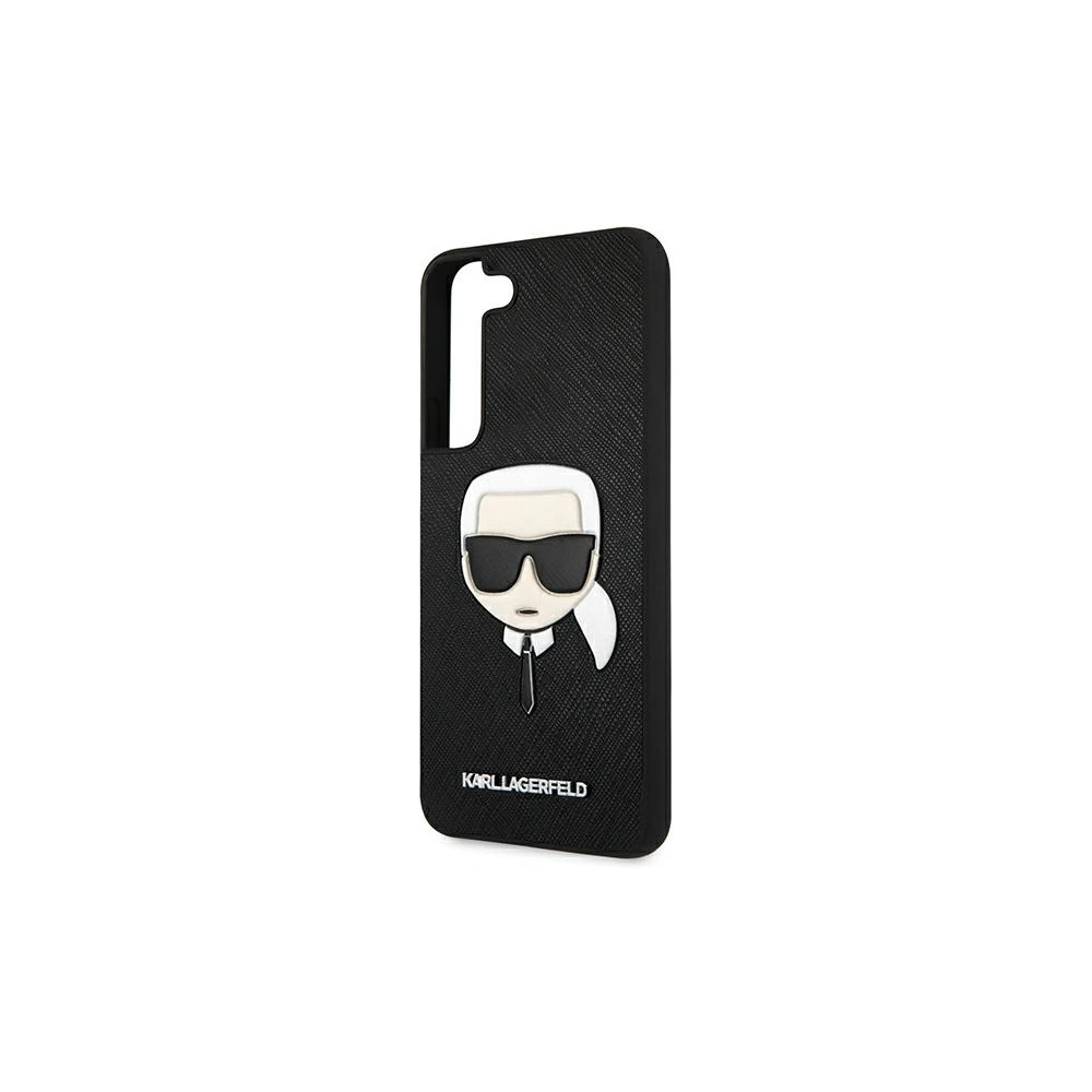 Hurtownia GSM - Etui Karl Lagerfeld KLHCS22MSAKHBK Samsung Galaxy S22+ Plus černý/black hardcase Saffiano Ikonik Karl`s Head - KLD791BLK - {ean13} - Hurt