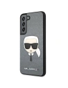 Wholesale Karl Lagerfeld KLHCS22MSAKHSL Samsung Galaxy S22+ Plus silver hardcase Saffiano Ikonik Karl`s Head - KLD792SLV - {ean13} - Hurt