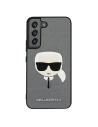 Wholesale Karl Lagerfeld KLHCS22MSAKHSL Samsung Galaxy S22+ Plus silver hardcase Saffiano Ikonik Karl`s Head - KLD792SLV - {ean13} - Hurt