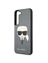 Wholesale Karl Lagerfeld KLHCS22MSAKHSL Samsung Galaxy S22+ Plus silver hardcase Saffiano Ikonik Karl`s Head - KLD792SLV - {ean13} - Hurt