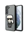 homescreen.pl - Etui Karl Lagerfeld KLHCS22SOKPG Samsung Galaxy S22 srebrny/silver hardcase Saffiano Ikonik Karl`s Patch