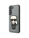 Hurtownia GSM - Etui Karl Lagerfeld KLHCS22SOKPG Samsung Galaxy S22 stříbrný/silver hardcase Saffiano Ikonik Karl`s Patch - KLD793SLV - {ean13} - Hurt
