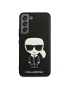 Wholesale Karl Lagerfeld KLHCS22SOKPK Samsung Galaxy S22 black hardcase Saffiano Ikonik Karl`s Patch - KLD794BLK - {ean13} - Hurt