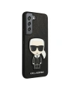 Wholesale Karl Lagerfeld KLHCS22SOKPK Samsung Galaxy S22 black hardcase Saffiano Ikonik Karl`s Patch - KLD794BLK - {ean13} - Hurt