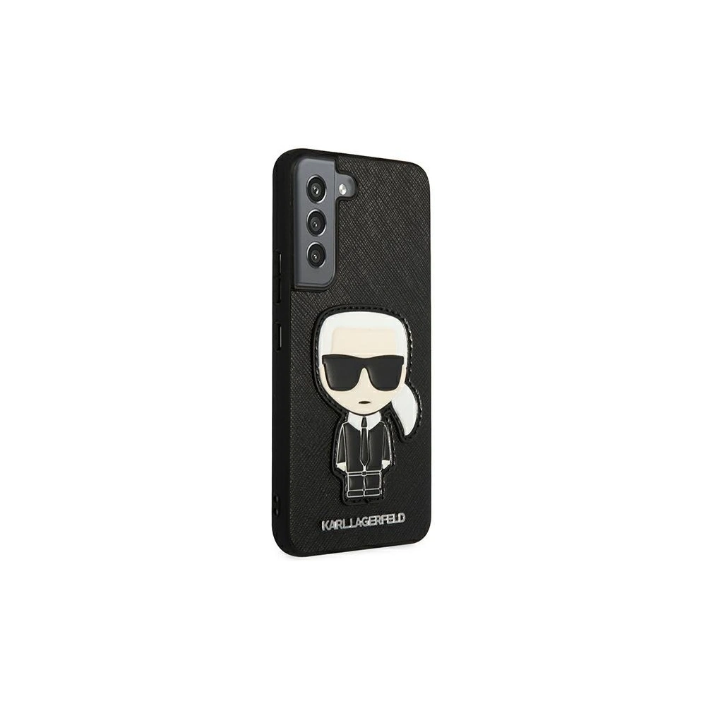 Hurtownia GSM - Etui Karl Lagerfeld KLHCS22SOKPK Samsung Galaxy S22 černý/black hardcase Saffiano Ikonik Karl`s Patch - KLD794BLK - {ean13} - Hurt