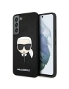 Wholesale Karl Lagerfeld KLHCS22SSAKHBK Samsung Galaxy S22 black hardcase Saffiano Ikonik Karl`s Head - KLD795BLK - {ean13} - Hurt