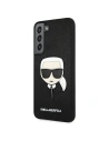 Wholesale Karl Lagerfeld KLHCS22SSAKHBK Samsung Galaxy S22 black hardcase Saffiano Ikonik Karl`s Head - KLD795BLK - {ean13} - Hurt