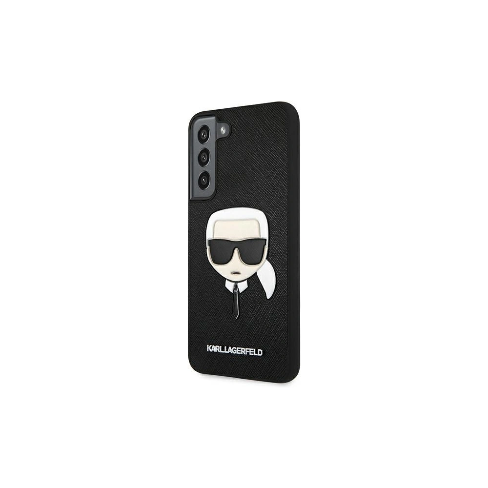 Hurtownia GSM - Etui Karl Lagerfeld KLHCS22SSAKHBK Samsung Galaxy S22 černý/black hardcase Saffiano Ikonik Karl`s Head - KLD795BLK - {ean13} - Hurt