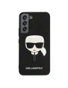 Wholesale Karl Lagerfeld KLHCS22SSAKHBK Samsung Galaxy S22 black hardcase Saffiano Ikonik Karl`s Head - KLD795BLK - {ean13} - Hurt