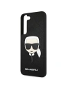 Wholesale Karl Lagerfeld KLHCS22SSAKHBK Samsung Galaxy S22 black hardcase Saffiano Ikonik Karl`s Head - KLD795BLK - {ean13} - Hurt