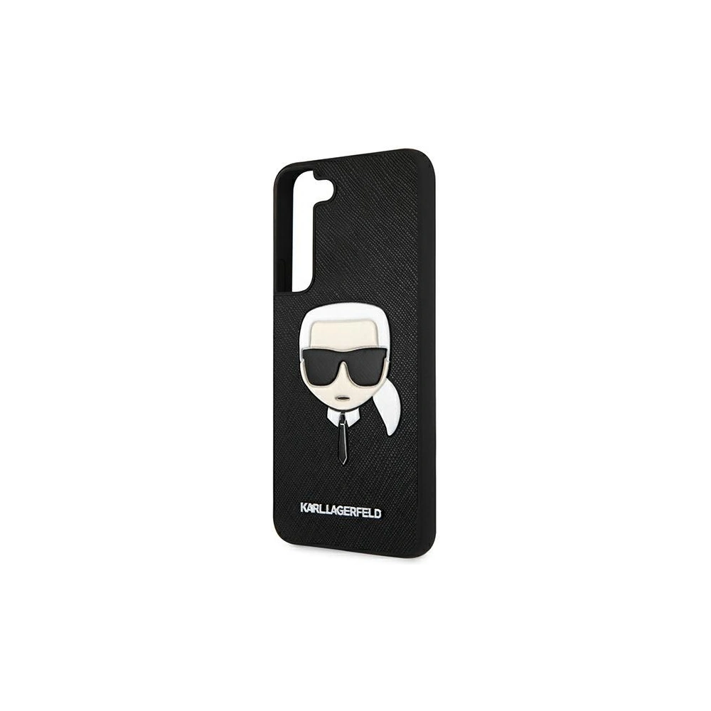 Hurtownia GSM - Etui Karl Lagerfeld KLHCS22SSAKHBK Samsung Galaxy S22 černý/black hardcase Saffiano Ikonik Karl`s Head - KLD795BLK - {ean13} - Hurt