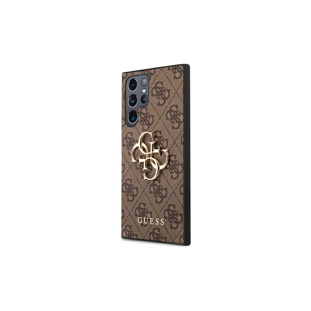 Hurtownia GSM - Etui Guess GUHCS22L4GMGBR Samsung Galaxy S22 Ultra hnědý/brown hardcase 4G Big Metal Logo - GUE1552BR - {ean13} - Hurt