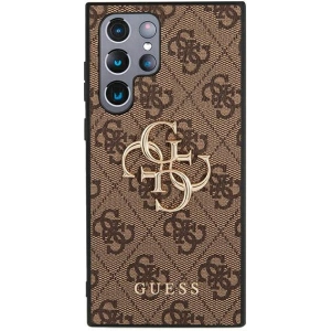 Hurtownia GSM - Etui Guess GUHCS22L4GMGBR Samsung Galaxy S22 Ultra hnědý/brown hardcase 4G Big Metal Logo - GUE1552BR - {ean13} - Hurt