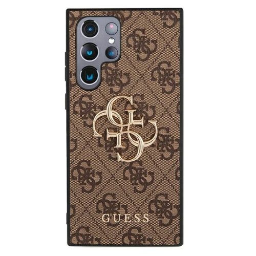homescreen.pl - Etui Guess GUHCS22L4GMGBR Samsung Galaxy S22 Ultra brązowy/brown hardcase 4G Big Metal Logo