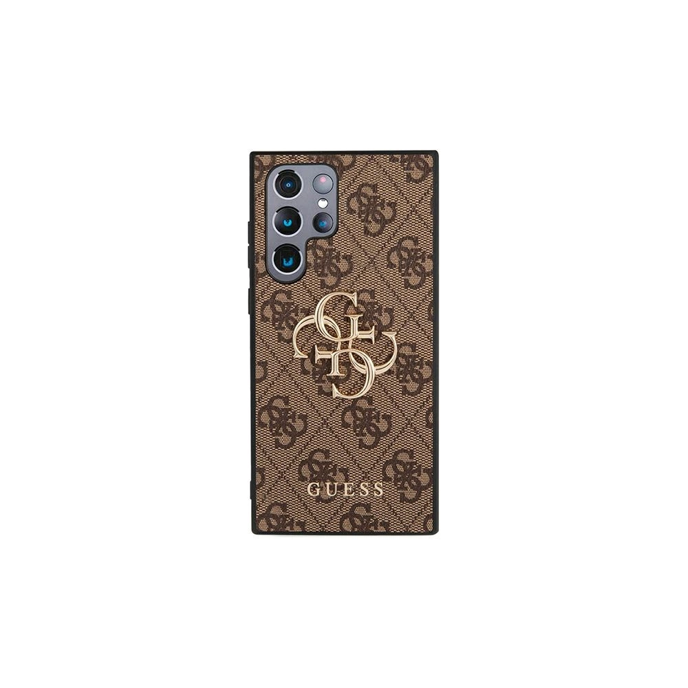 Hurtownia GSM - Etui Guess GUHCS22L4GMGBR Samsung Galaxy S22 Ultra hnědý/brown hardcase 4G Big Metal Logo - GUE1552BR - {ean13} - Hurt