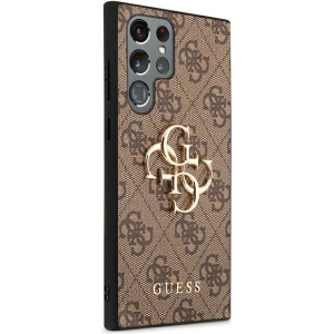 Hurtownia GSM - Etui Guess GUHCS22L4GMGBR Samsung Galaxy S22 Ultra hnědý/brown hardcase 4G Big Metal Logo - GUE1552BR - {ean13} - Hurt