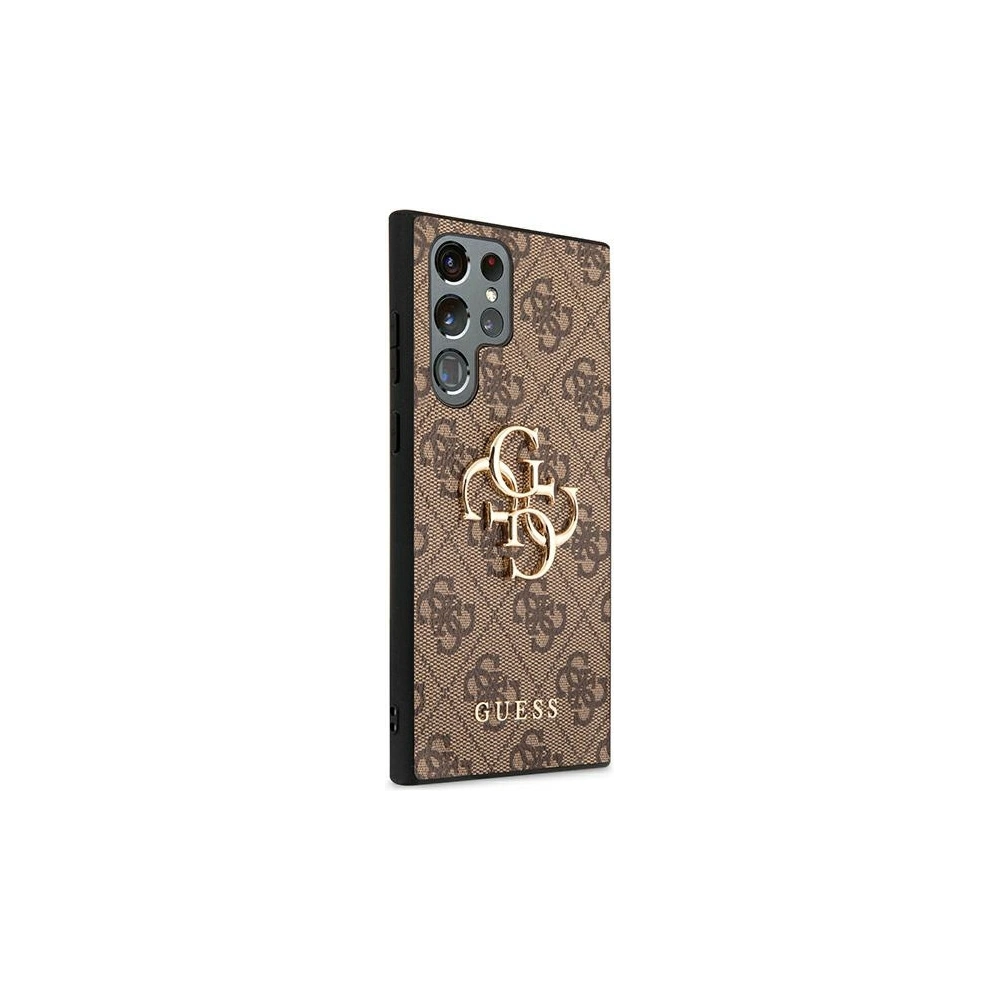 Hurtownia GSM - Etui Guess GUHCS22L4GMGBR Samsung Galaxy S22 Ultra hnědý/brown hardcase 4G Big Metal Logo - GUE1552BR - {ean13} - Hurt