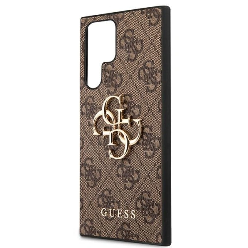 homescreen.pl - Etui Guess GUHCS22L4GMGBR Samsung Galaxy S22 Ultra brązowy/brown hardcase 4G Big Metal Logo