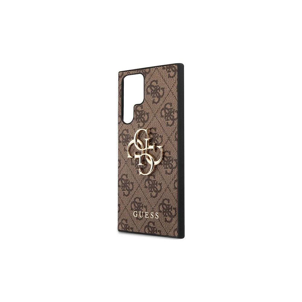 Hurtownia GSM - Etui Guess GUHCS22L4GMGBR Samsung Galaxy S22 Ultra hnědý/brown hardcase 4G Big Metal Logo - GUE1552BR - {ean13} - Hurt