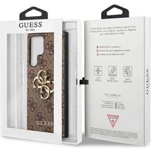 Hurtownia GSM - Etui Guess GUHCS22L4GMGBR Samsung Galaxy S22 Ultra hnědý/brown hardcase 4G Big Metal Logo - GUE1552BR - {ean13} - Hurt