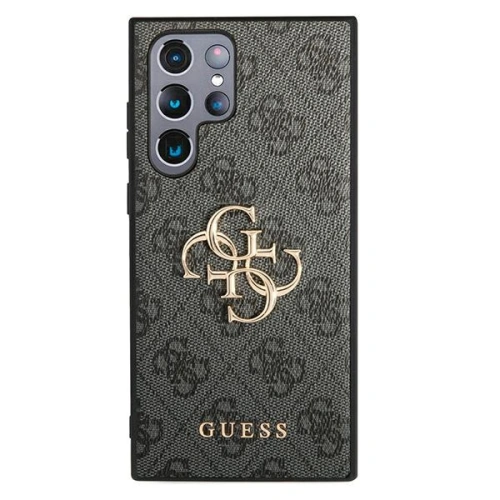 homescreen.pl - Etui Guess GUHCS22L4GMGGR Samsung Galaxy S22 Ultra szary/grey hardcase 4G Big Metal Logo