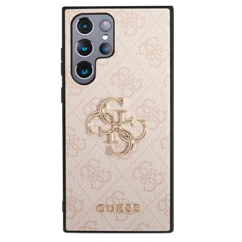 homescreen.pl - Etui Guess GUHCS22L4GMGPI Samsung Galaxy S22 Ultra różowy/pink hardcase 4G Big Metal Logo