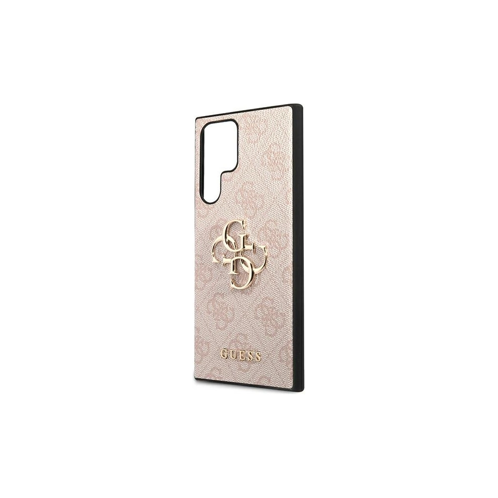 Wholesale Guess GUHCS22L4GMGPI Samsung Galaxy S22 Ultra pink hardcase 4G Big Metal Logo - GUE1554PNK - {ean13} - Hurt