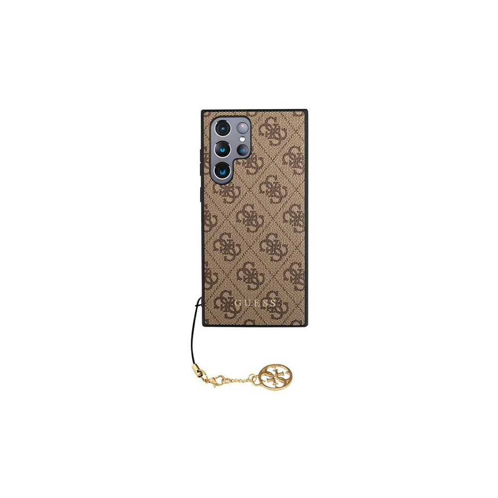 Hurtownia GSM - Etui Guess GUHCS22LGF4GBR Samsung Galaxy S22 Ultra hnědý/brown hard case 4G Charms Collection - GUE1555BR - {ean13} - Hurt