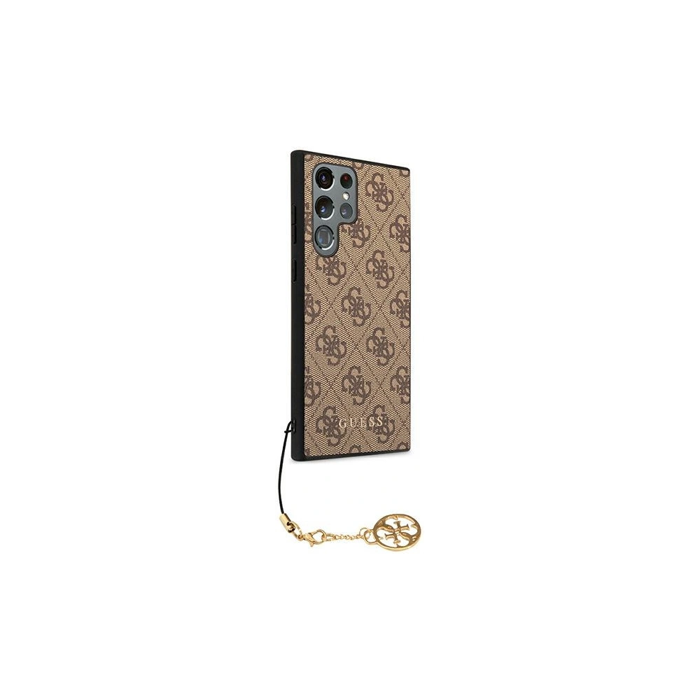 Hurtownia GSM - Etui Guess GUHCS22LGF4GBR Samsung Galaxy S22 Ultra hnědý/brown hard case 4G Charms Collection - GUE1555BR - {ean13} - Hurt