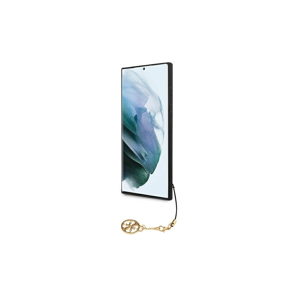 Wholesale Guess GUHCS22LGF4GBR Samsung Galaxy S22 Ultra brown hard case 4G Charms Collection - GUE1555BR - {ean13} - Hurt