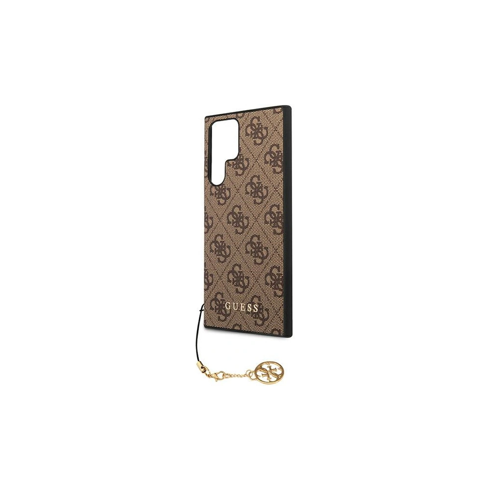 Hurtownia GSM - Etui Guess GUHCS22LGF4GBR Samsung Galaxy S22 Ultra brązowy/brown hard case 4G Charms Collection - GUE1555BR - {ean13} - Hurt