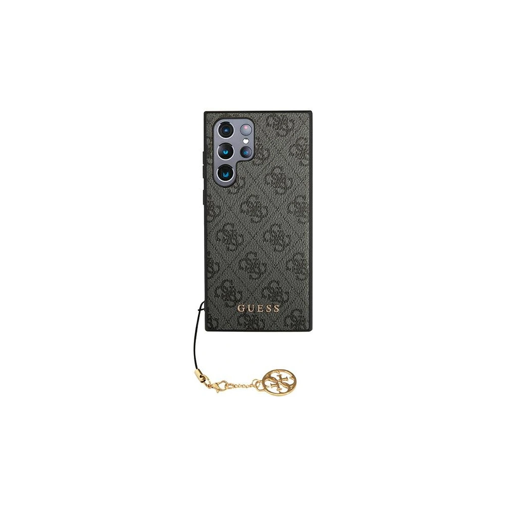 Wholesale Guess GUHCS22LGF4GGR Samsung Galaxy S22 Ultra grey hardcase 4G Charms Collection - GUE1556GRY - {ean13} - Hurt