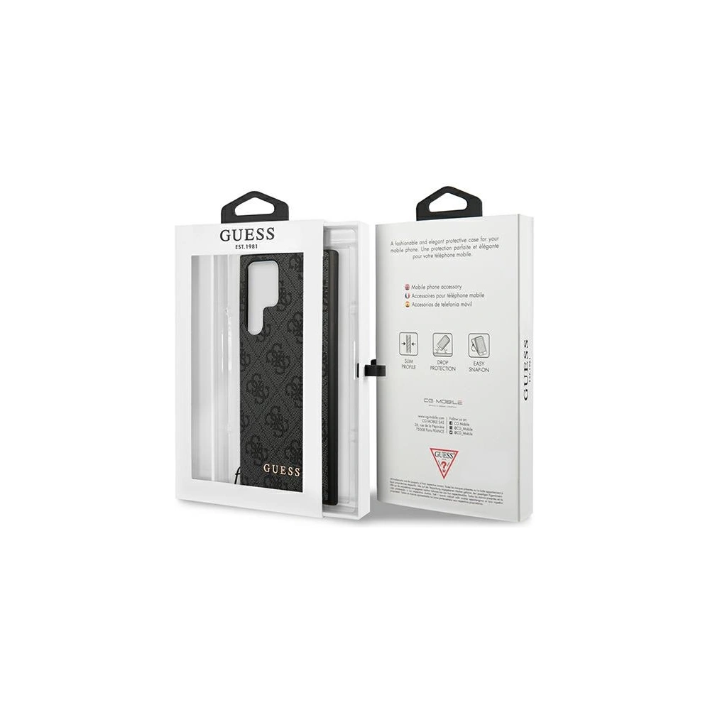 Hurtownia GSM - Etui Guess GUHCS22LGF4GGR Samsung Galaxy S22 Ultra szary/grey hardcase 4G Charms Collection - GUE1556GRY - {ean13} - Hurt