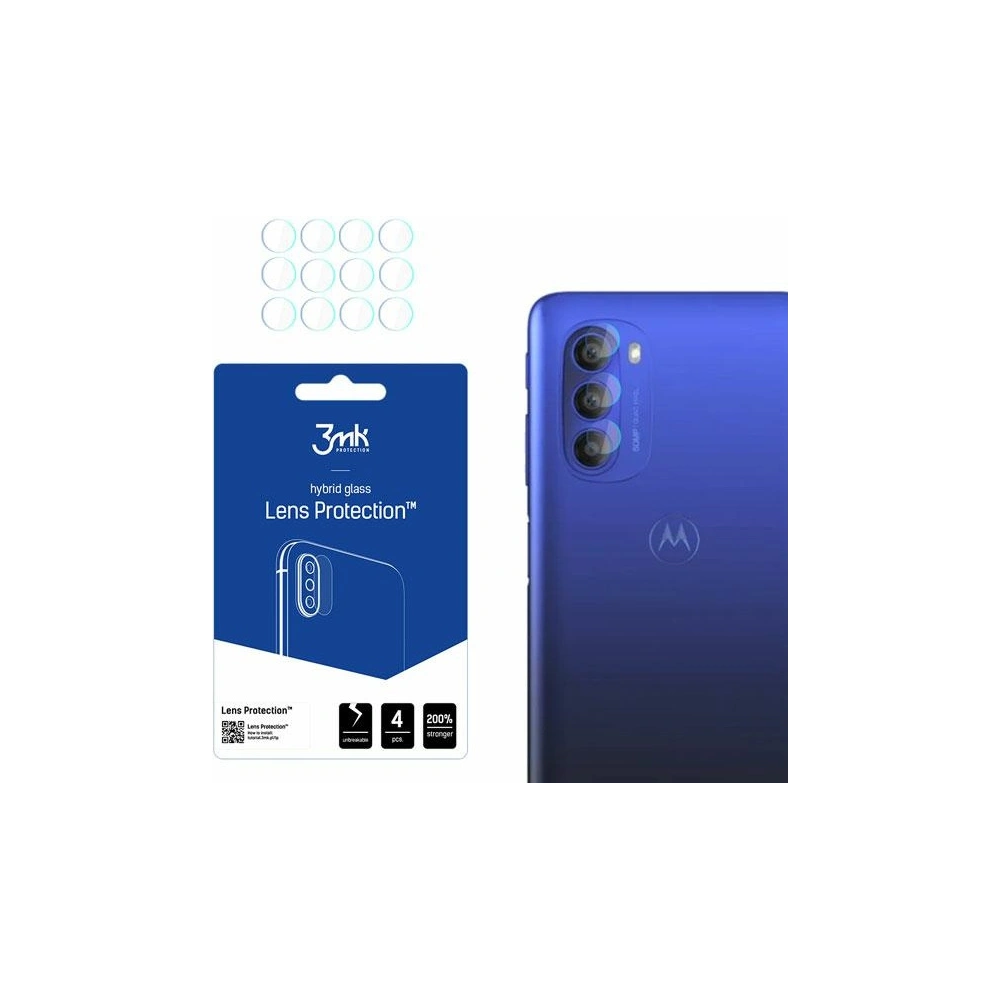 Hurtownia GSM - Hybrydní sklo na objektiv fotoaparátu 3MK Lens Protection Motorola Moto G51 5G [4 PACK] - 3MK2456 - {ean13} - Hurt