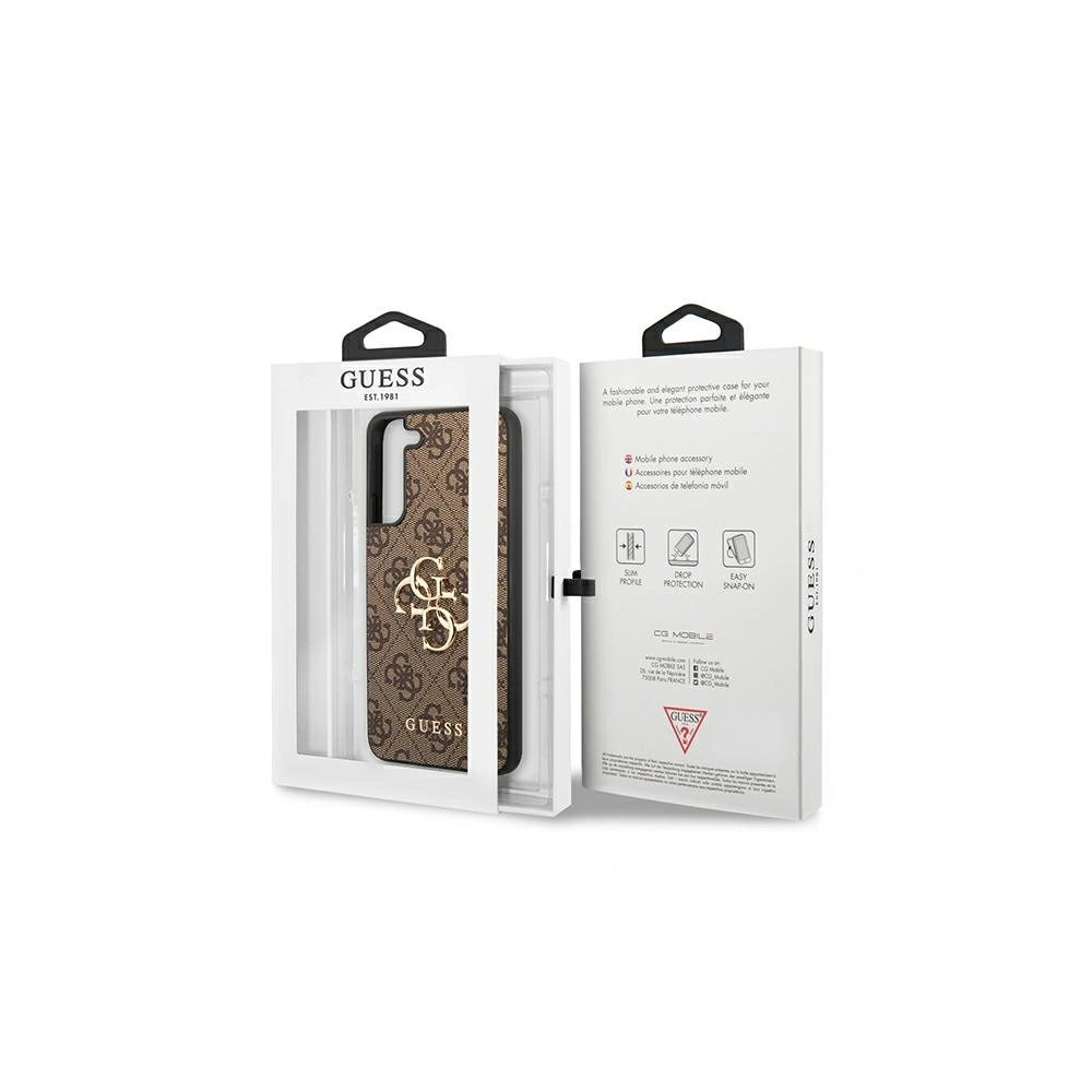 Hurtownia GSM - Etui Guess GUHCS22M4GMGBR Samsung Galaxy S22+ Plus hnědý/brown hardcase 4G Big Metal Logo - GUE1557BR - {ean13} - Hurt