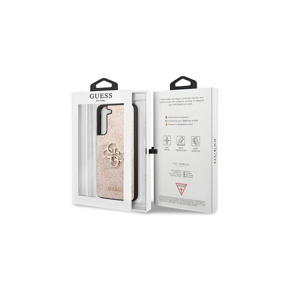 Hurtownia GSM - Etui Guess GUHCS22M4GMGPI Samsung Galaxy S22+ Plus růžový/pink hardcase 4G Big Metal Logo - GUE1559PNK - {ean13} - Hurt
