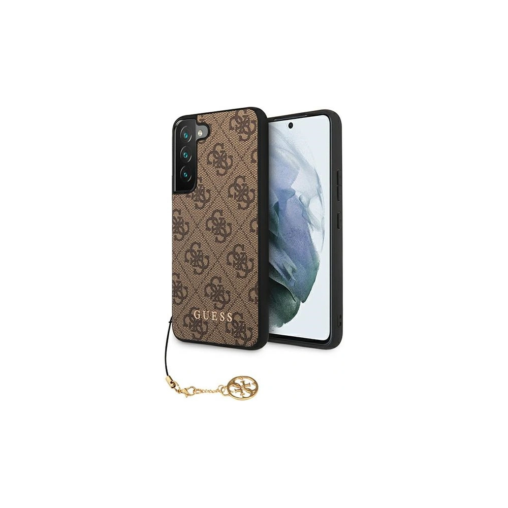 Hurtownia GSM - Etui Guess GUHCS22MGF4GBR Samsung Galaxy S22+ Plus brązowy/brown hard case 4G Charms Collection - GUE1560BR - {ean13} - Hurt