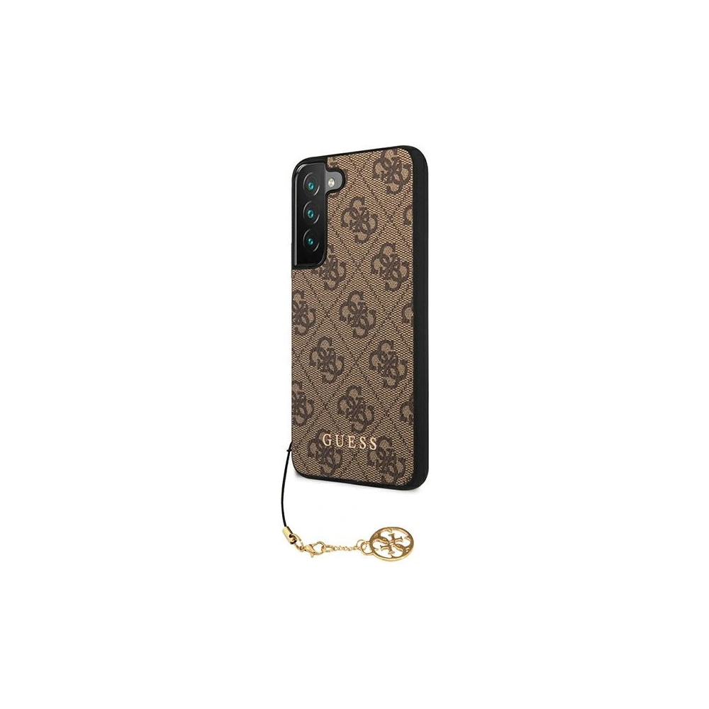 Hurtownia GSM - Etui Guess GUHCS22MGF4GBR Samsung Galaxy S22+ Plus brązowy/brown hard case 4G Charms Collection - GUE1560BR - {ean13} - Hurt