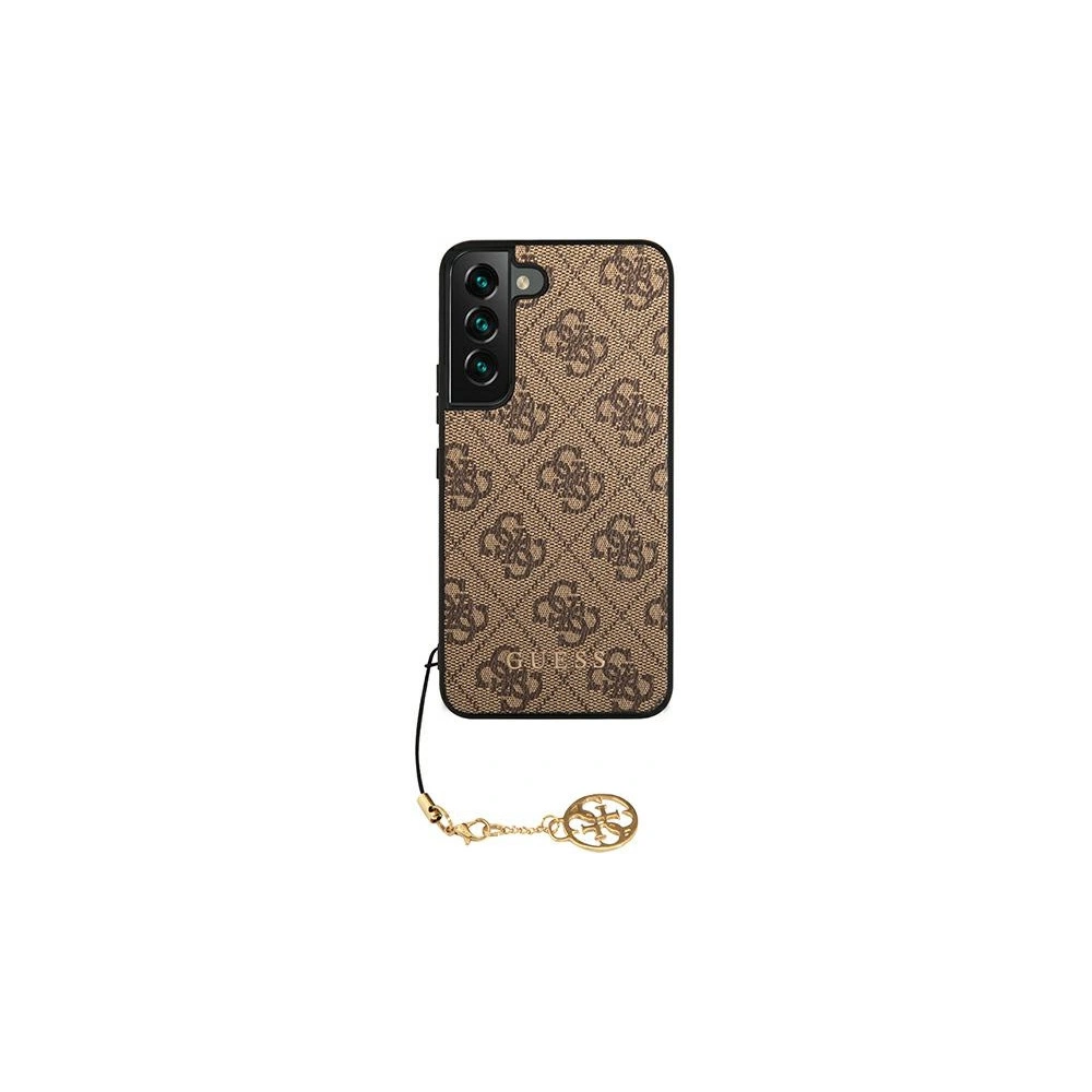 Hurtownia GSM - Etui Guess GUHCS22MGF4GBR Samsung Galaxy S22+ Plus brązowy/brown hard case 4G Charms Collection - GUE1560BR - {ean13} - Hurt