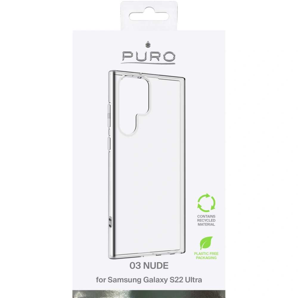 Hurtownia GSM - Etui PURO 0.3 Nude Samsung Galaxy S22 Ultra (průhledný) - PUR535CL - {ean13} - Hurt